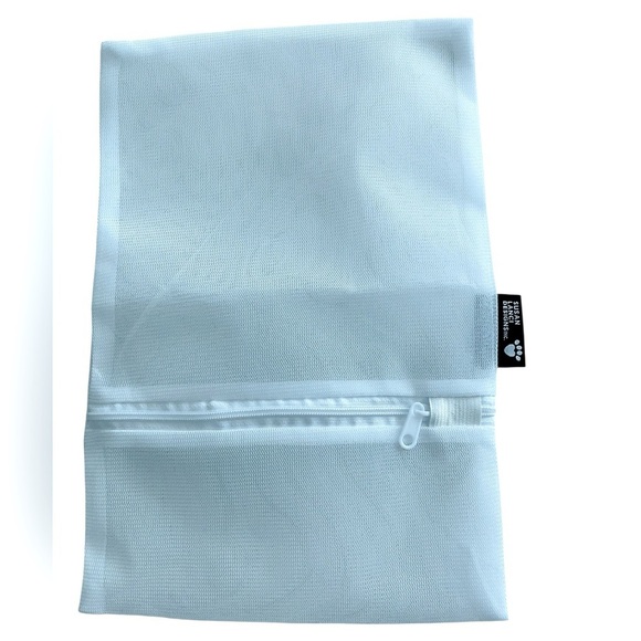 Susan Lanci Mesh Pouch Bag Zippered Treats Bows White NEW 12 X 8 LARGE! - Picture 1 of 2